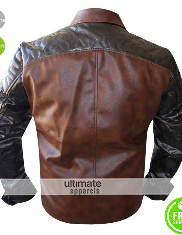 Criss Angel Designers Brown Quilted Biker Jacket Criss Angel Designers Brown Quilted Biker Jacket