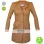Hell On Wheels Dominique Mcelligott (Lily Bell) Brown Coat