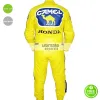 Honda Camel Yellow Motorcycle Racing Suit Jacket Honda Camel Yellow Motorcycle Racing Suit Jacket
