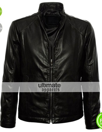 Hugo Boss Black Gento Men Leather Jacket