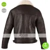 Men Chocolate Sheepskin Aviator Flying Jacket Men Chocolate Sheepskin Aviator Flying Jacket