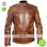 Men Designer Rider Bronze Leather Jacket