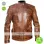 Men Designer Rider Bronze Leather Jacket
