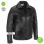 Men Real Classic Slim Fit Black Leather Jacket