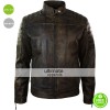 Men Retro Vintage Distressed Leather Jacket
