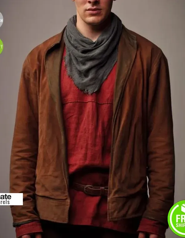 Merlin Colin Morgan (Marlin) Brown UK Costume Jacket Merlin Colin Morgan (Marlin) Brown UK Costume Jacket