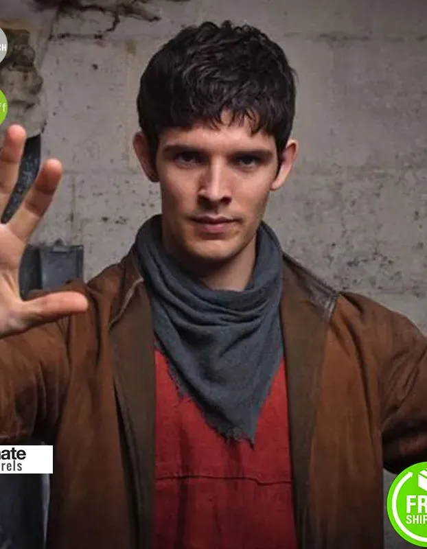 Merlin Colin Morgan (Marlin) Brown UK Costume Jacket Merlin Colin Morgan (Marlin) Brown UK Costume Jacket