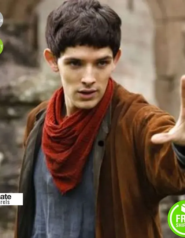 Merlin Colin Morgan (Marlin) Brown UK Costume Jacket Merlin Colin Morgan (Marlin) Brown UK Costume Jacket