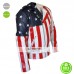 American Flag 2016 Men’s Rider Faux Leather Jacket 