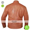 Men’s Slim Fit Light Brown Faux Leather Jacket Men’s Slim Fit Light Brown Faux Leather Jacket