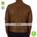 Stylish Hugo Boss Brown Men Leather Jacket