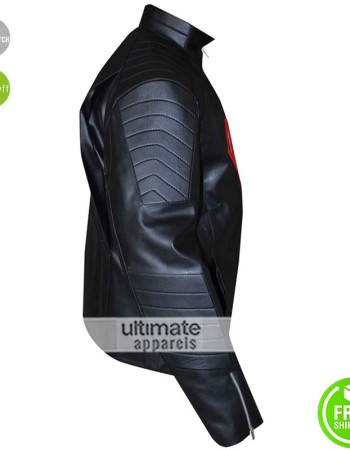 Superman 2016 Synthetic Black/Red Leather Jacket