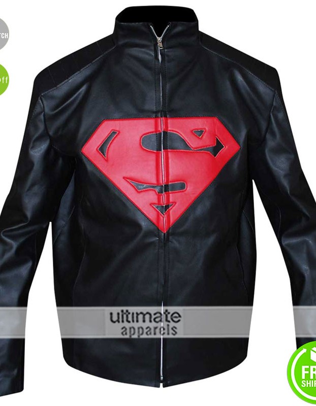 Superman 2016 Synthetic Black/Red Leather Jacket Superman 2016 Synthetic Black/Red Leather Jacket