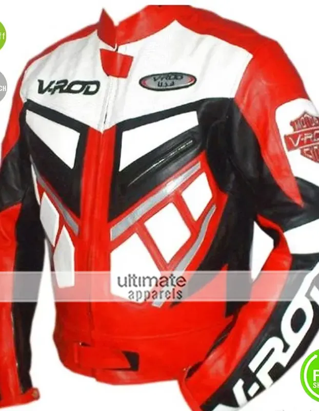V ROD Men Wear Motorcycle Leather Jacket V ROD Men Wear Motorcycle Leather Jacket