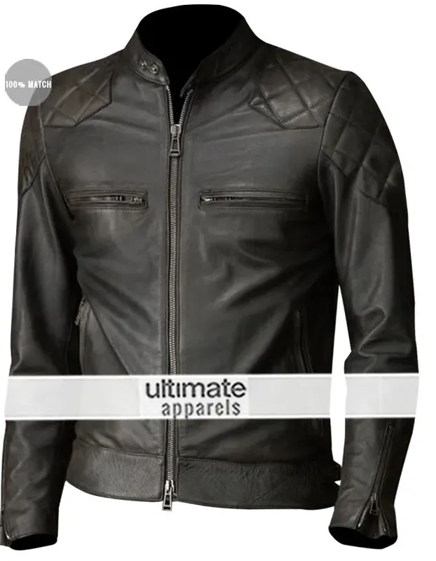 David Beckham Brazil Motorcycle Quilted Jacket