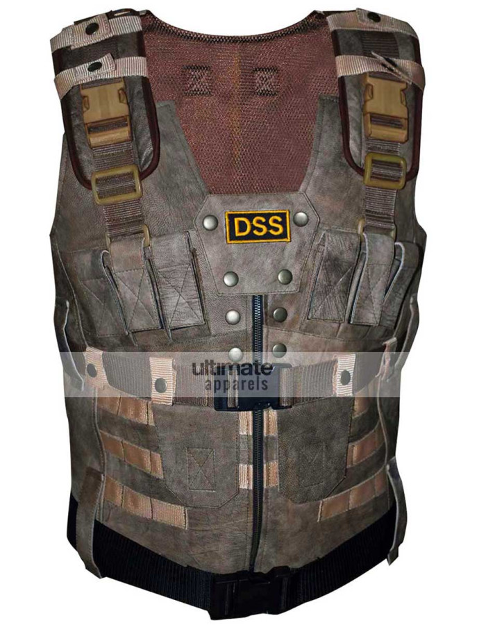 DSS Men's Brown Suede Leather Vest DSS Men's Brown Suede Leather Vest