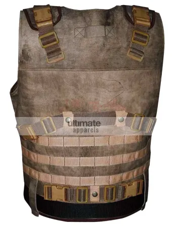 DSS Men's Brown Suede Leather Vest