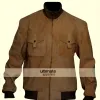 San Andreas Dwayne Johnson Brown Bomber Jacket San Andreas Dwayne Johnson Brown Bomber Jacket