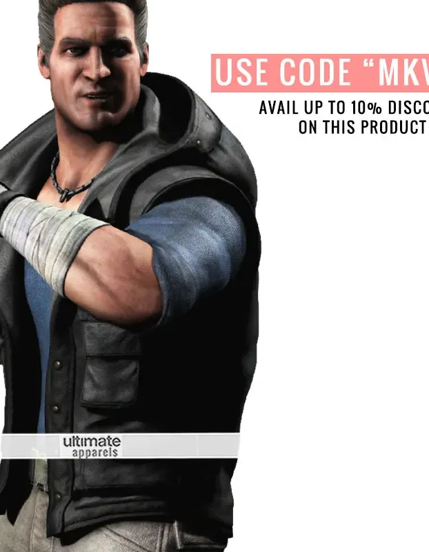 Mortal Kombat X Johnny Cage Leather Vest