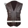 Jurassic World Women's Brown Leather Vest
