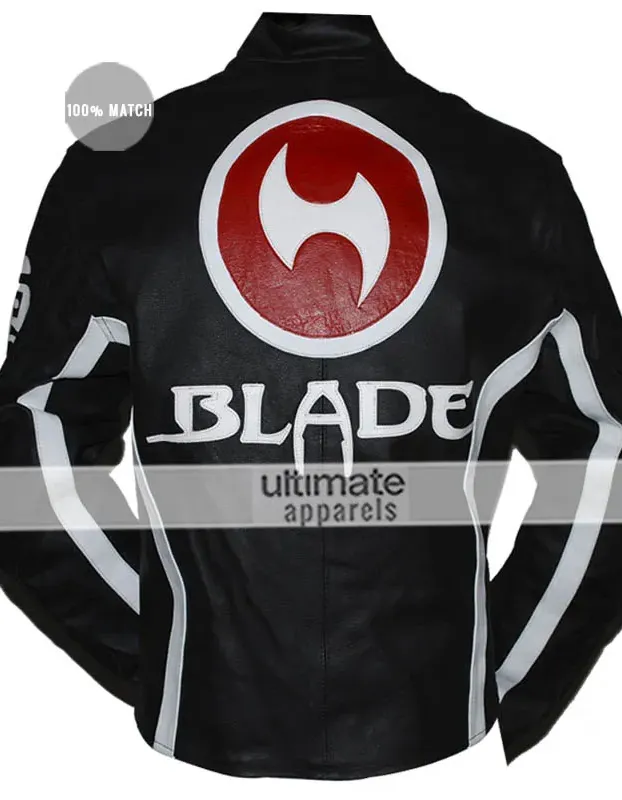Blade Trinity Motorcycle Black Leather Jacket Blade Trinity Motorcycle Black Leather Jacket