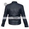 Brando Blue Biker Quilted Leather Jacket For Men Brando Blue Biker Quilted Leather Jacket For Men