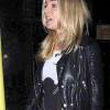 Sienna Miller Burberry Black Biker Leather Jacket Sienna Miller Burberry Black Biker Leather Jacket
