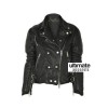 Sienna Miller Burberry Black Biker Leather Jacket Sienna Miller Burberry Black Biker Leather Jacket