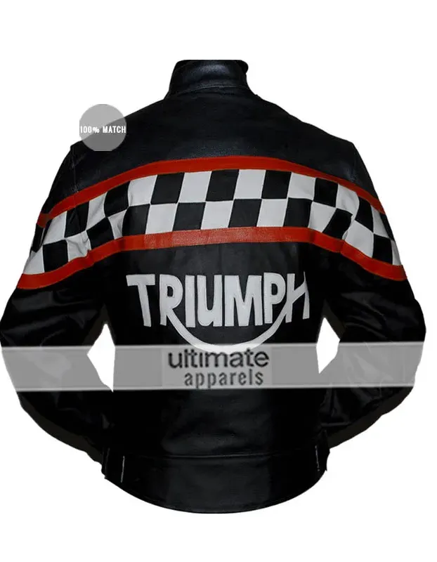 Ultimate Triumph Grandprix Black Leather Jacket Ultimate Triumph Grandprix Black Leather Jacket