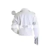 Women's White Motorcycle Leather Jacket