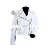 Women's White Motorcycle Leather Jacket