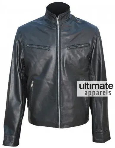 Fast and Furious 6 Vin Diesel Black Leather Jacket Fast and Furious 6 Vin Diesel Black Leather Jacket