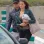 Irina Shayk Green Leather Jacket