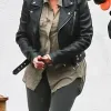 Kim Kardashian Blk Dnm Leather Jacket