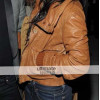 Vanessa Hudgens Brown Leather Bomber Jacket
