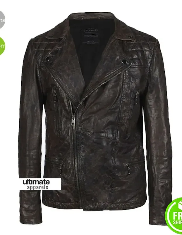 AllSaints Joe Jonas Leather Biker Jacket AllSaints Joe Jonas Leather Biker Jacket
