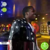 Meek Mill Perfecto American Flag Biker Leather Jacket
