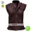 Men’s Chocolate Brown Distressed Biker Leather Vest