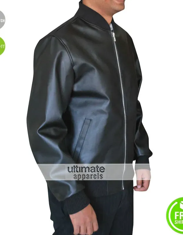 Neighbors Movie Zac Efron Black Bomber Jacket Neighbors Movie Zac Efron Black Bomber Jacket