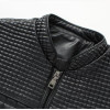 New Men's Fashion Slim Collar Grid Black/Brown Jacket Coat New Men's Fashion Slim Collar Grid Black/Brown Jacket Coat