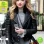 Peyton List Black Bomber Ladies Biker Jacket
