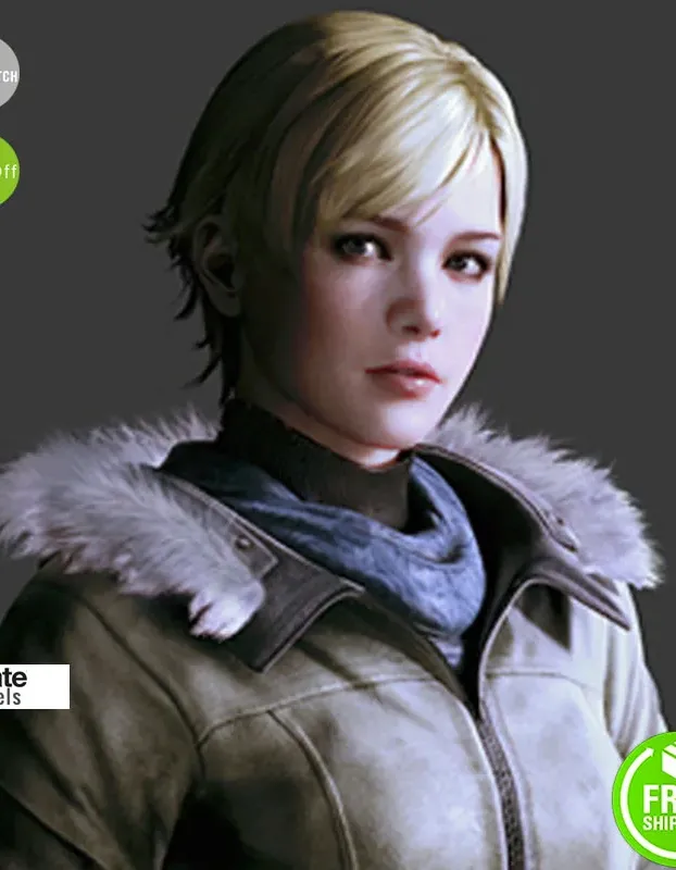 Resident Evil 6 Game Sherry Birkin Fur Jacket