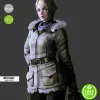 Resident Evil 6 Game Sherry Birkin Fur Jacket