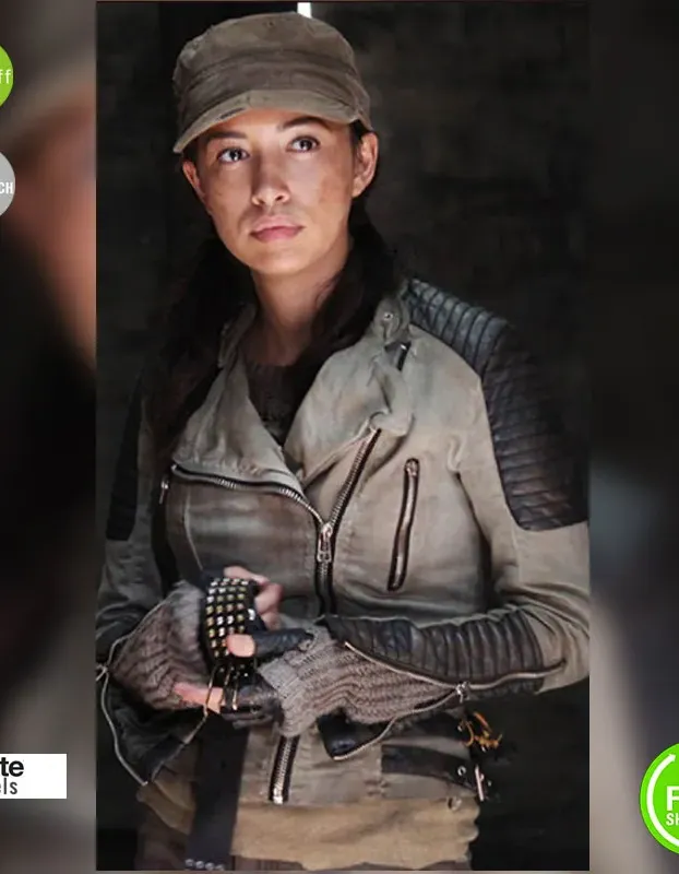 The Walking Dead Christian Serratos (Rosita Espinosa) Grey Jacket The Walking Dead Christian Serratos (Rosita Espinosa) Grey Jacket