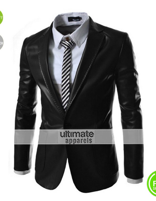 Autum Winter Formal Jacqueta De Couro Masculina Blazer Autum Winter Formal Jacqueta De Couro Masculina Blazer