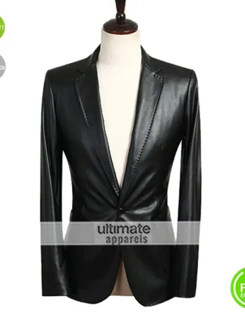 Autum Winter Formal Jacqueta De Couro Masculina Blazer
