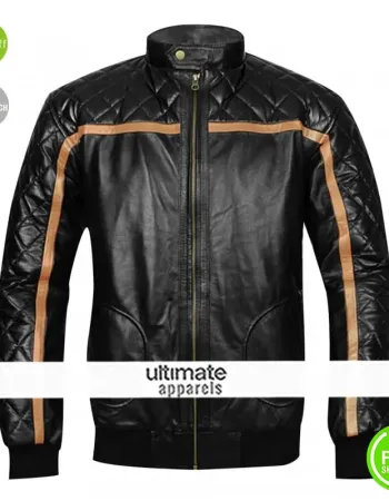 Battlefield Hardline Nick Mendoza Black Quilted Jacket 
