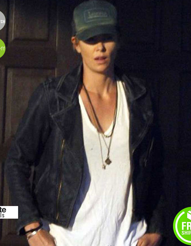 Dark Places Charlize Theron (Libby Day) Black Leather Jacket