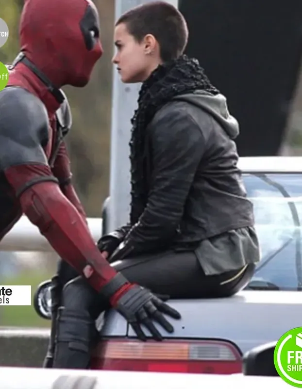 Deadpool Brianna Hildebrand Black Costume Jacket Deadpool Brianna Hildebrand Black Costume Jacket