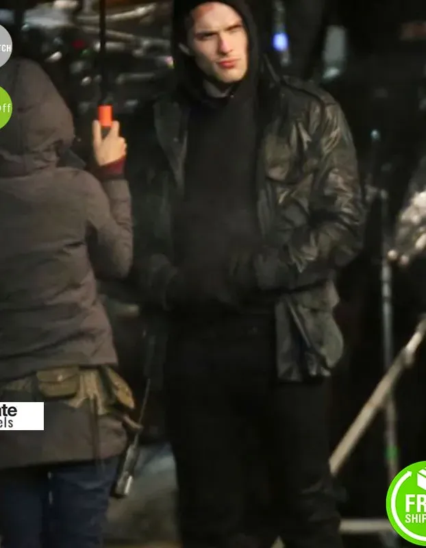 Deadpool Ed Skrein Ajax Black Cotton Jacket